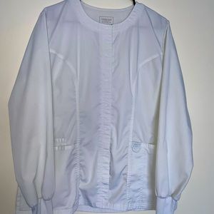 Cherokee scrub jacket white in size medium.